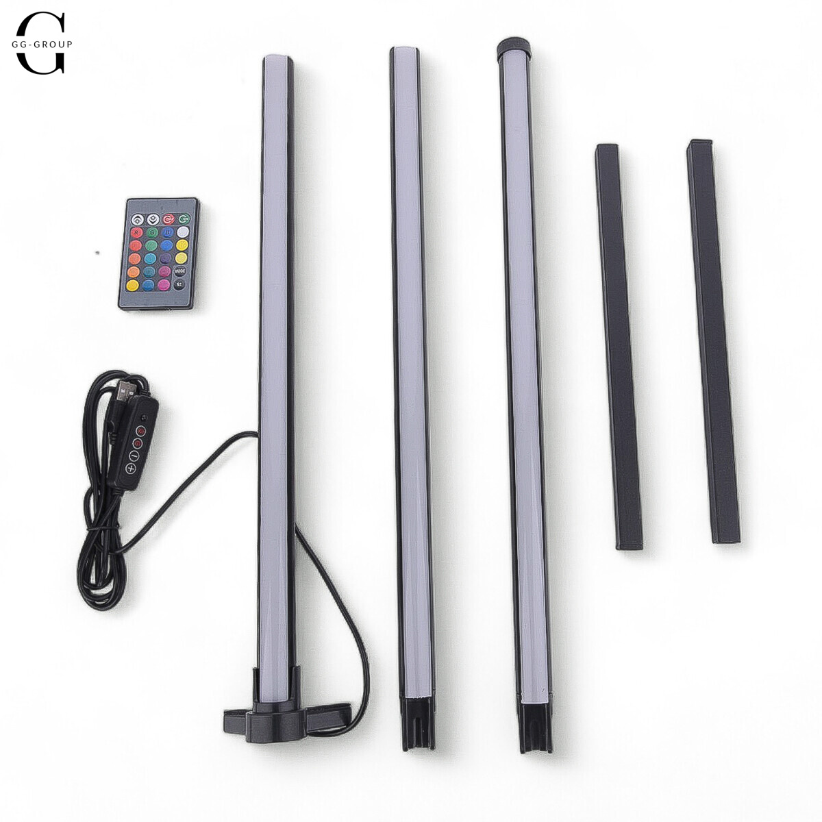 Напольная угловая лампа торшер RGB с пультом управления. 140 см